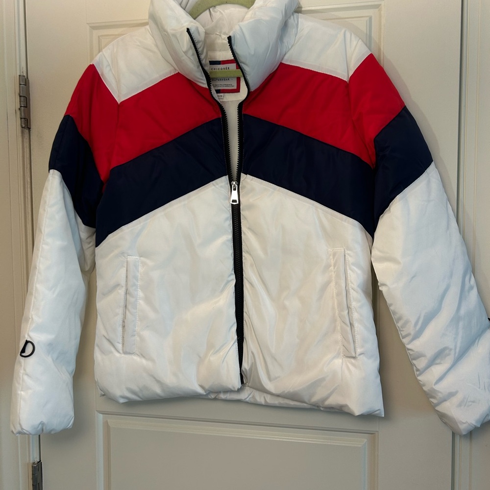 Colorblock Kids Jacket - Red, Navy, and White